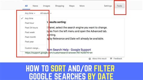 how to filter google results by date